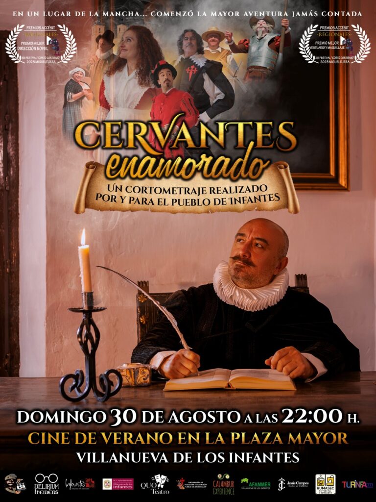 Proyección del cortometraje Cervantes enamorado